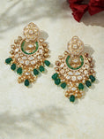 Load image into Gallery viewer, Antique Kundan Polki Chandelier Earrings
