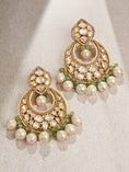 Load image into Gallery viewer, Royal Kundan Polki Chand Baali Earring
