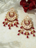 Load image into Gallery viewer, Deep Red & Golden Classic Earring
