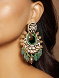 Load image into Gallery viewer, Multi Colour Chand Baali Earrings
