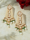 Load image into Gallery viewer, Bespoke White & Golden Chandelier Earring
