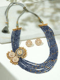 Load image into Gallery viewer, Rich Blue Layered Necklace Set
