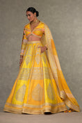 Load image into Gallery viewer, Yellow Sorbet Paan-Patti Lehenga
