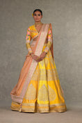 Load image into Gallery viewer, Yellow Sorbet Paan-Patti Lehenga
