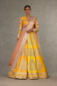 Load image into Gallery viewer, Yellow Sorbet Paan-Patti Lehenga
