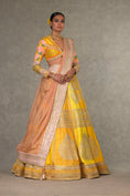 Load image into Gallery viewer, Yellow Sorbet Paan-Patti Lehenga
