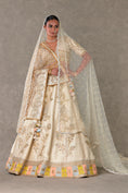 Load image into Gallery viewer, Ivory Anar-Phool Lehenga
