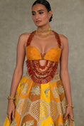 Load image into Gallery viewer, Ochre Neel-Kamal Lehenga
