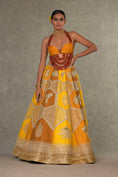 Load image into Gallery viewer, Ochre Neel-Kamal Lehenga
