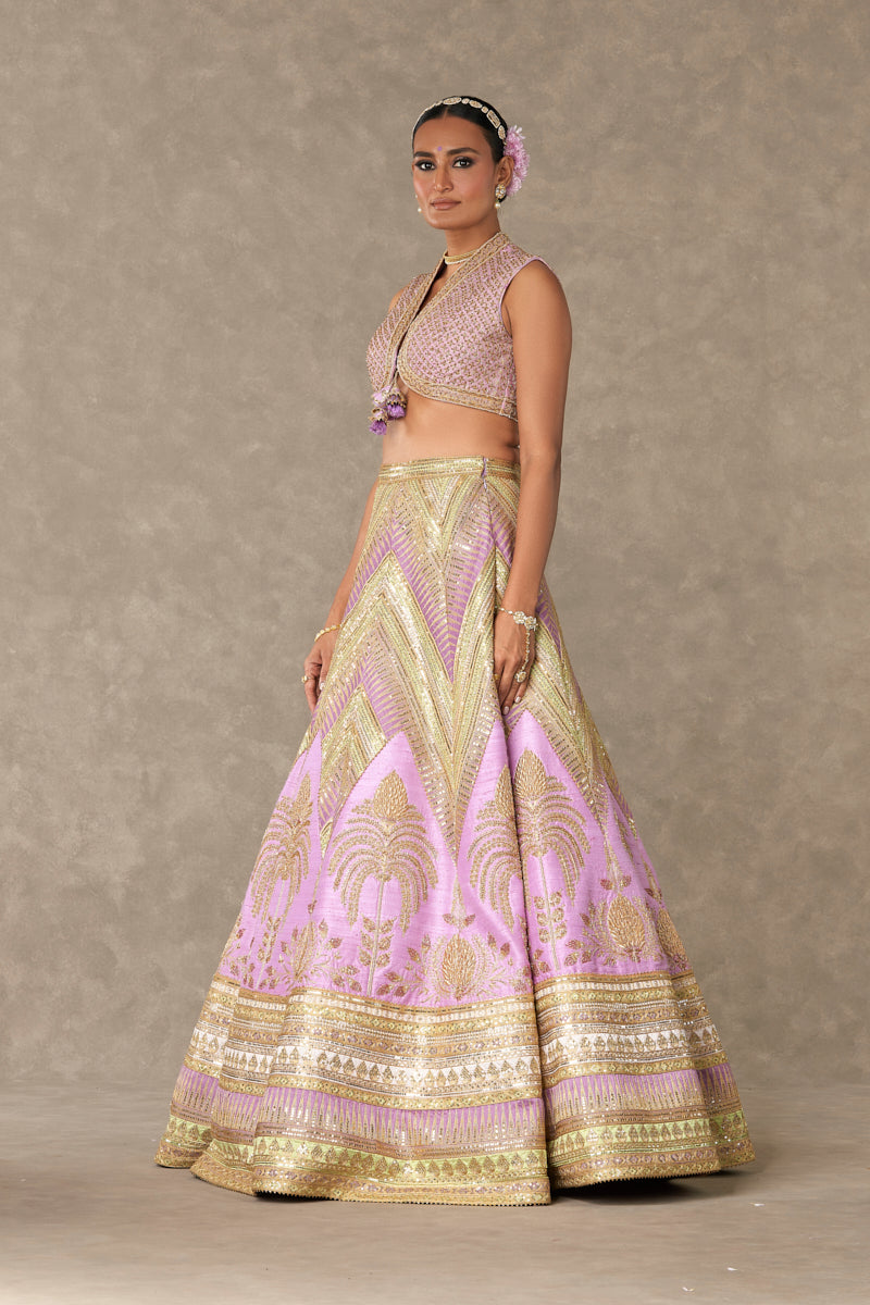 Lilac 'Anar-Phool' Lehenga Set