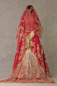 Load image into Gallery viewer, Red 'Bagh-E-Bahar' Lehenga Set
