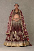 Load image into Gallery viewer, Wine 'Dil- Chidiya' Lehenga Set
