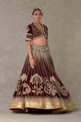 Load image into Gallery viewer, Wine 'Dil- Chidiya' Lehenga Set
