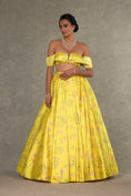 Load image into Gallery viewer, Lemon Yellow Juhi Skirt Set
