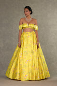 Load image into Gallery viewer, Lemon Yellow Juhi Skirt Set
