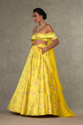 Load image into Gallery viewer, Lemon Yellow Juhi Skirt Set
