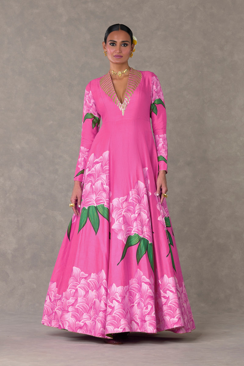 Gulaab Pink Candy Swirl Gown