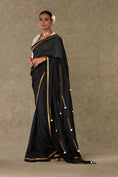 Load image into Gallery viewer, Black Tassel Gota Saree
