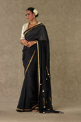 Load image into Gallery viewer, Black Tassel Gota Saree
