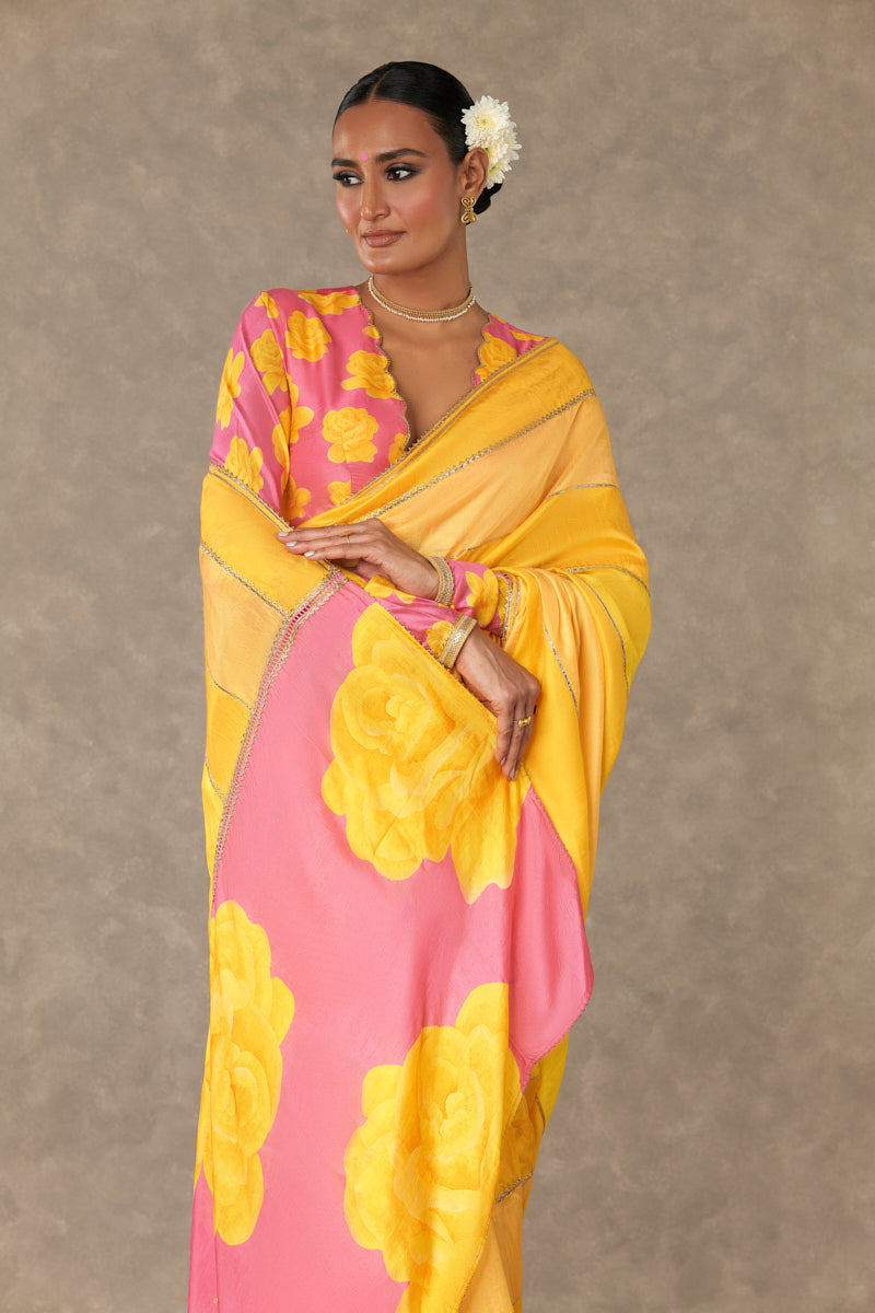 Pink 'Gulaab' Saree