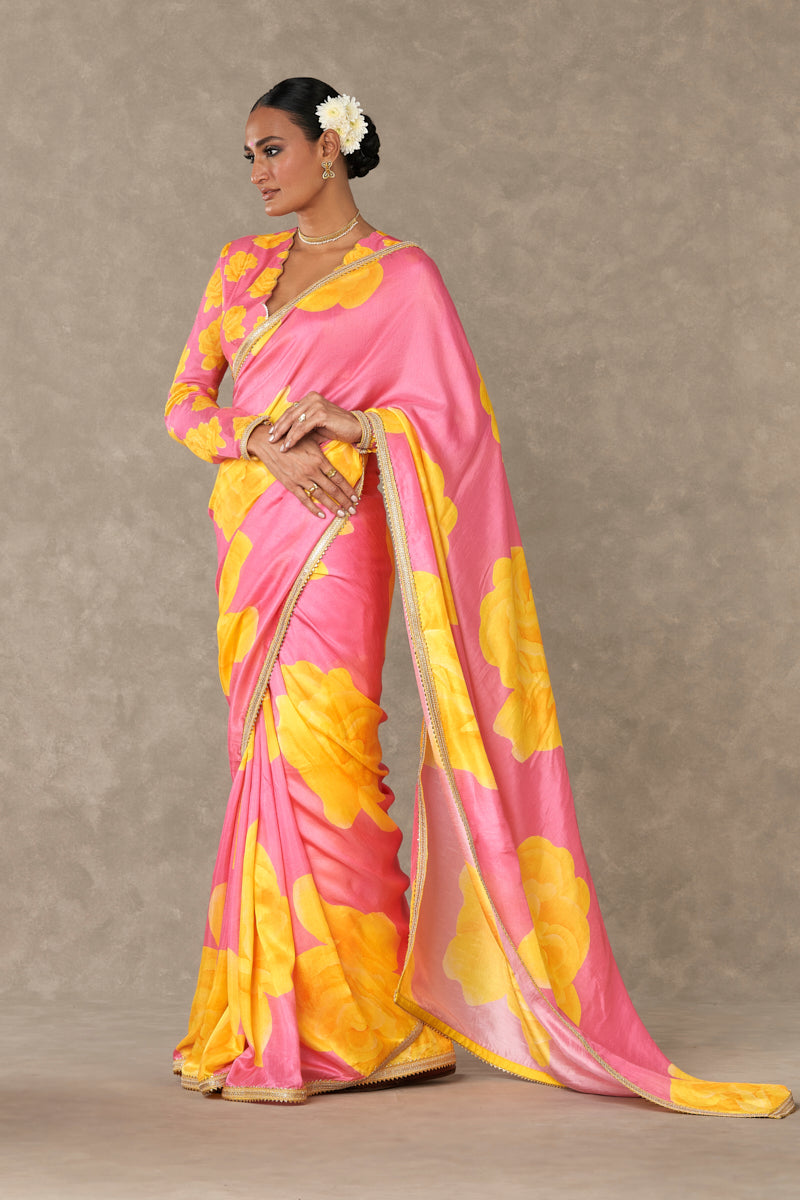 Pink 'Gulaab' Saree