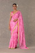 Load image into Gallery viewer, Pink Bloomerang Saree
