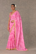 Load image into Gallery viewer, Pink Bloomerang Saree
