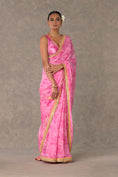 Load image into Gallery viewer, Pink Bloomerang Saree
