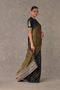 Load image into Gallery viewer, Black Winegarden Tissue Saree
