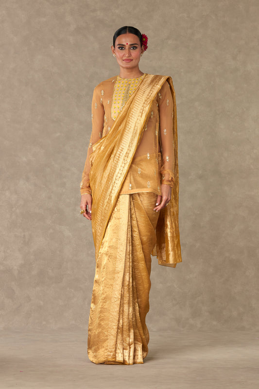 Sunehri' Tissue Saree