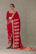 Load image into Gallery viewer, Red Son-Patti Saree
