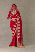 Load image into Gallery viewer, Red Son-Patti Saree
