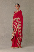 Load image into Gallery viewer, Red Son-Patti Saree
