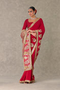 Load image into Gallery viewer, Red Son-Patti Saree
