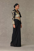 Load image into Gallery viewer, Black 'Son-Chidiya' Cropped Blazer Set

