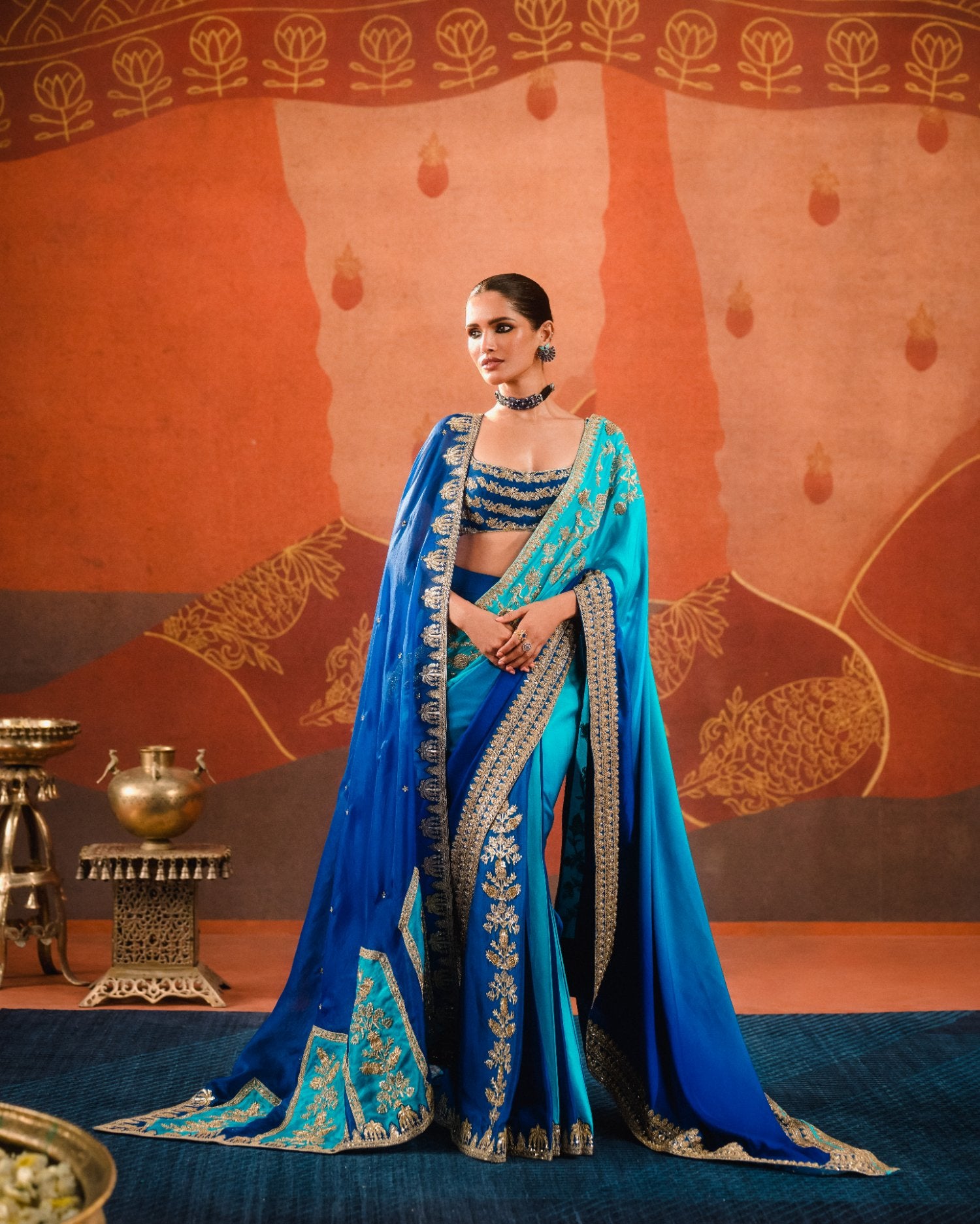 The Saanjh Stitched Saree