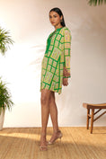 Load image into Gallery viewer, Green Open Doors Mini Dress
