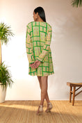 Load image into Gallery viewer, Green Open Doors Mini Dress
