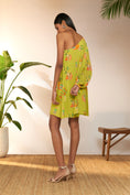 Load image into Gallery viewer, Lime Tangy Tango One Shoulder Mini Dress
