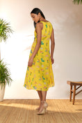 Load image into Gallery viewer, Lemon Yellow Jam & Toast Midi Dress
