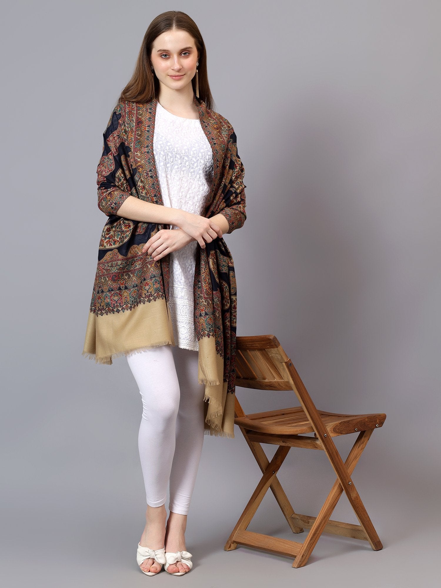 Women Faux Pashmina Shawl