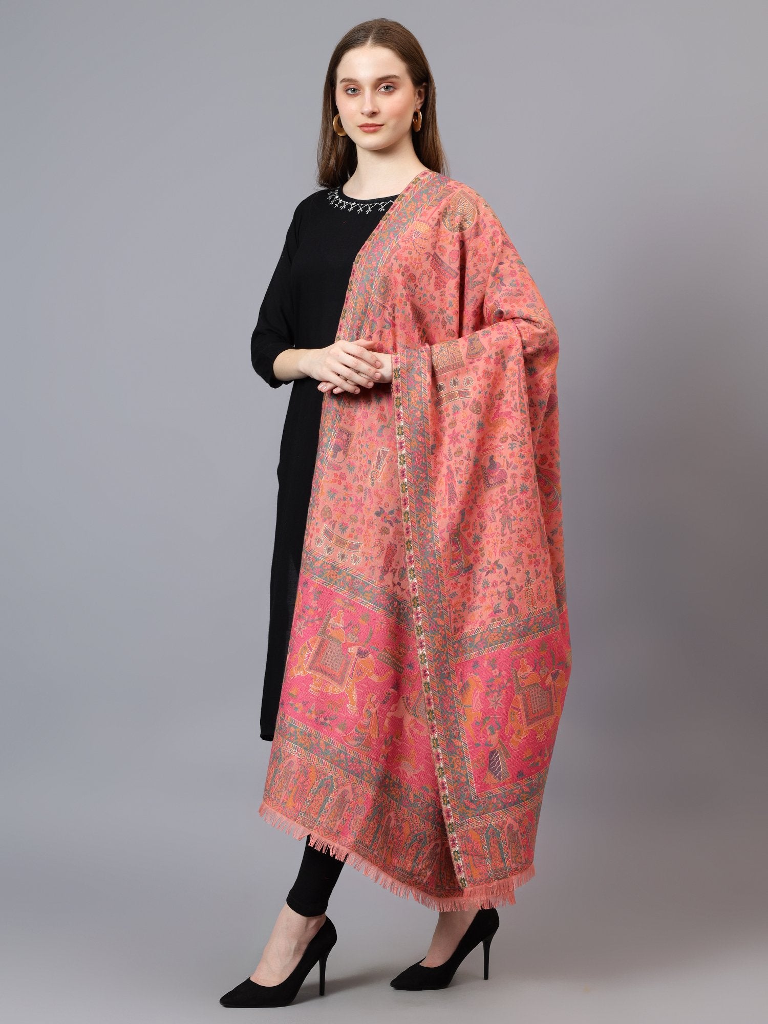 Women Faux Pashmina Shawl