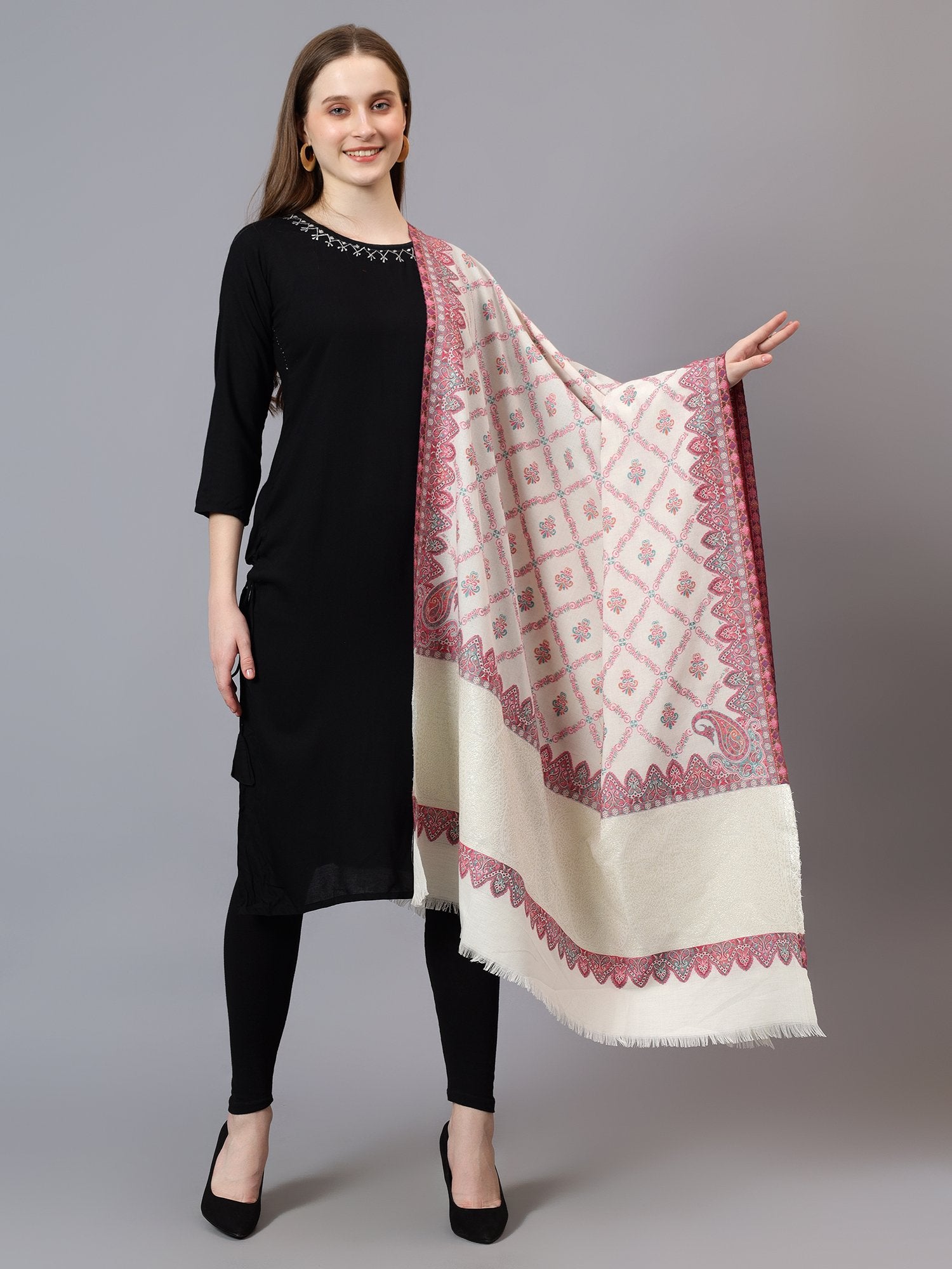 Women Faux Pashmina Shawl