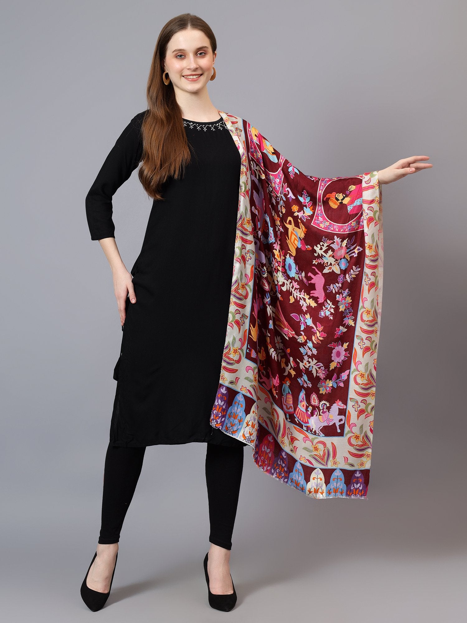 Women Modal Silk Stole