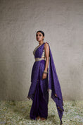 Load image into Gallery viewer, Silk Blouse With Bandhej Skirt And Drape
