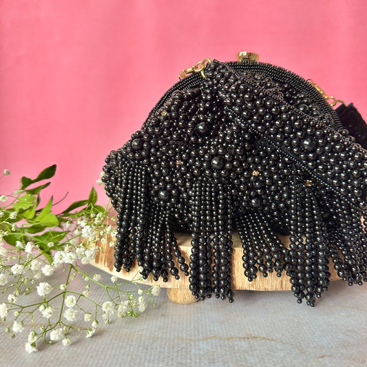 Noir Pearl Tassels