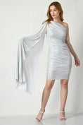 Load image into Gallery viewer, Silver Drape Dress
