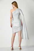 Load image into Gallery viewer, Silver Drape Dress
