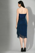 Load image into Gallery viewer, BLING IT - Draped Short Dress in Blue Color
