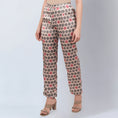 Load image into Gallery viewer, Grey and Pink Polka Dot Pants
